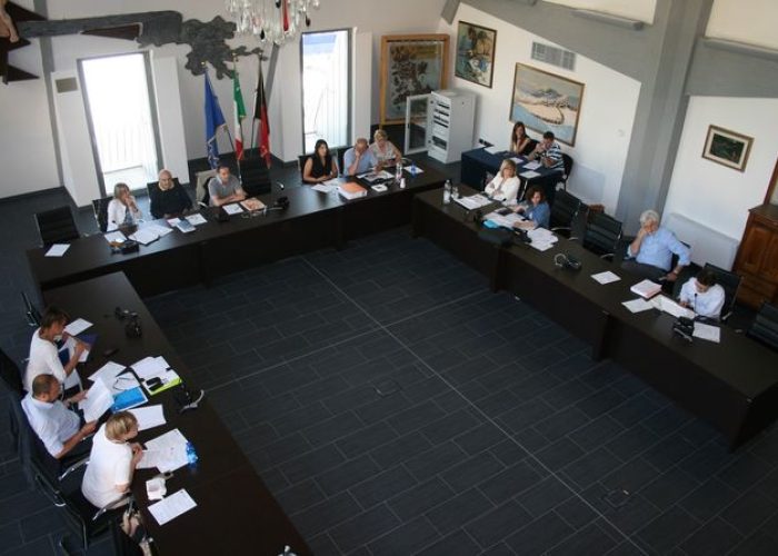 L'aula del Consiglio comunale di Saint-Vincent