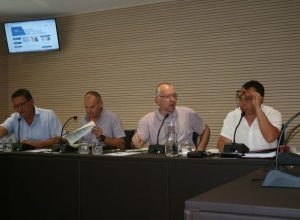 da sinistra: Luigi Bianchetti, Flavio Verthui, Renzo Testolin e Franco Manes