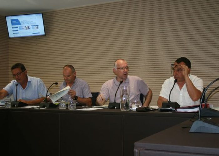 da sinistra: Luigi Bianchetti, Flavio Verthui, Renzo Testolin e Franco Manes