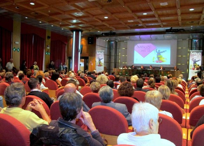Il pubblico alla conferenza di presentazione della Saison Culturelle