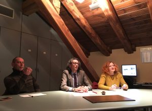 Da sx Paolo Poggioli, Luca Lotto e Patrizia Pradelli