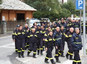 Vigili del fuoco volontari a Gressoney