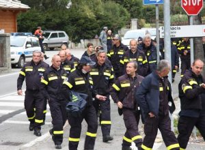 Vigili del fuoco volontari a Gressoney