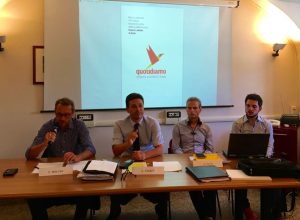 Da sx: Fabio Molino, Laurent Viérin, Gianni Nuti e Giulio Gasperini