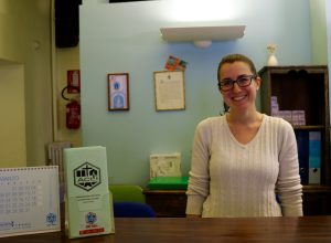 Caterina Chanoux, al front office del Caf Acli della Valle d'Aosta