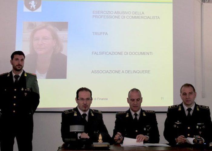 Conferenza stampa Guardia di Finanza