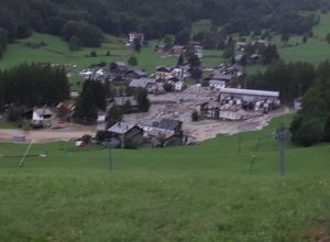 Esondazione a Ollomont - Foto dal gruppo Facebook Amici di Ollomont