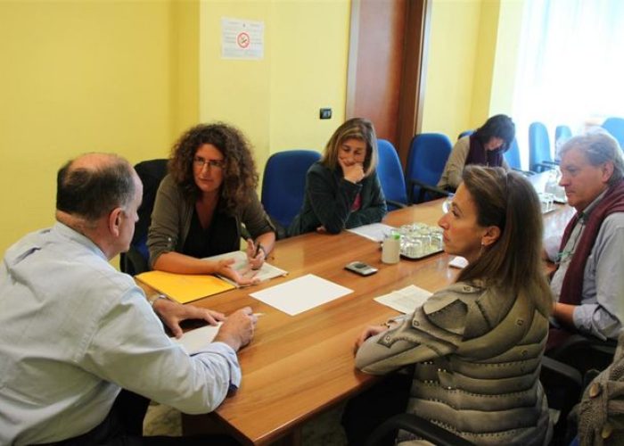 L'incontro tra Rollandin e la delegazione dell'Alta Valle