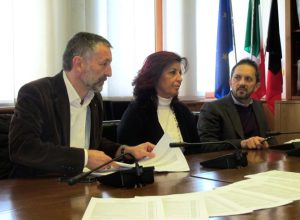 Conferenza stampa fine anno 2014 Pd-Sinistra Vda