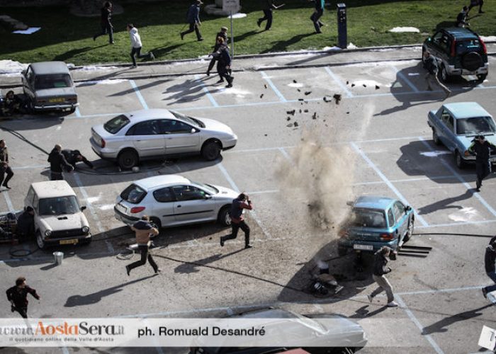 Riprese del film "The Avengers: Age of Ultron" ad Aosta - Foto di Romuald Desandré