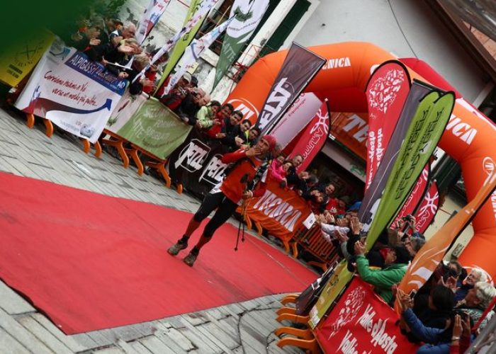 Oscar Perez all'arrivo a Courmayeur