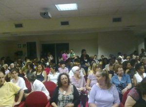 Un'assemblea dei lavoratori del Consorzio Trait d'Union