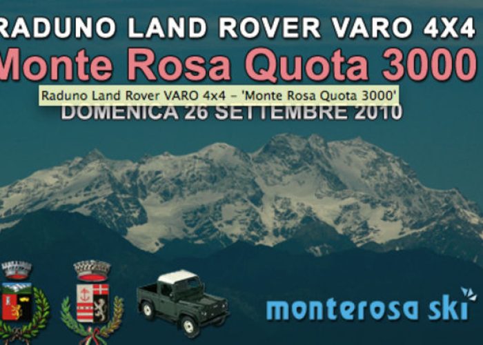 Locandina manifestazione raduno Land Rover