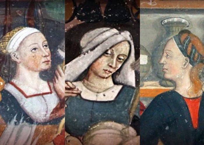 Festa della donna - le tre donne raffigurate a Issogne