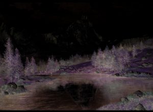 Un'opera della mostra "Cervino e il Lago blu" di Leonardo Roda