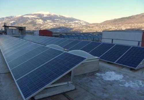 Impianto fotovoltaico a silicio policristallino
