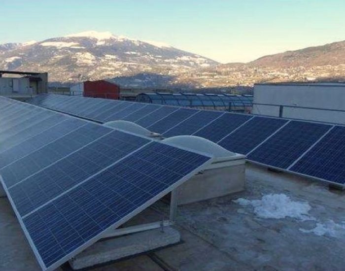 Impianto fotovoltaico a silicio policristallino