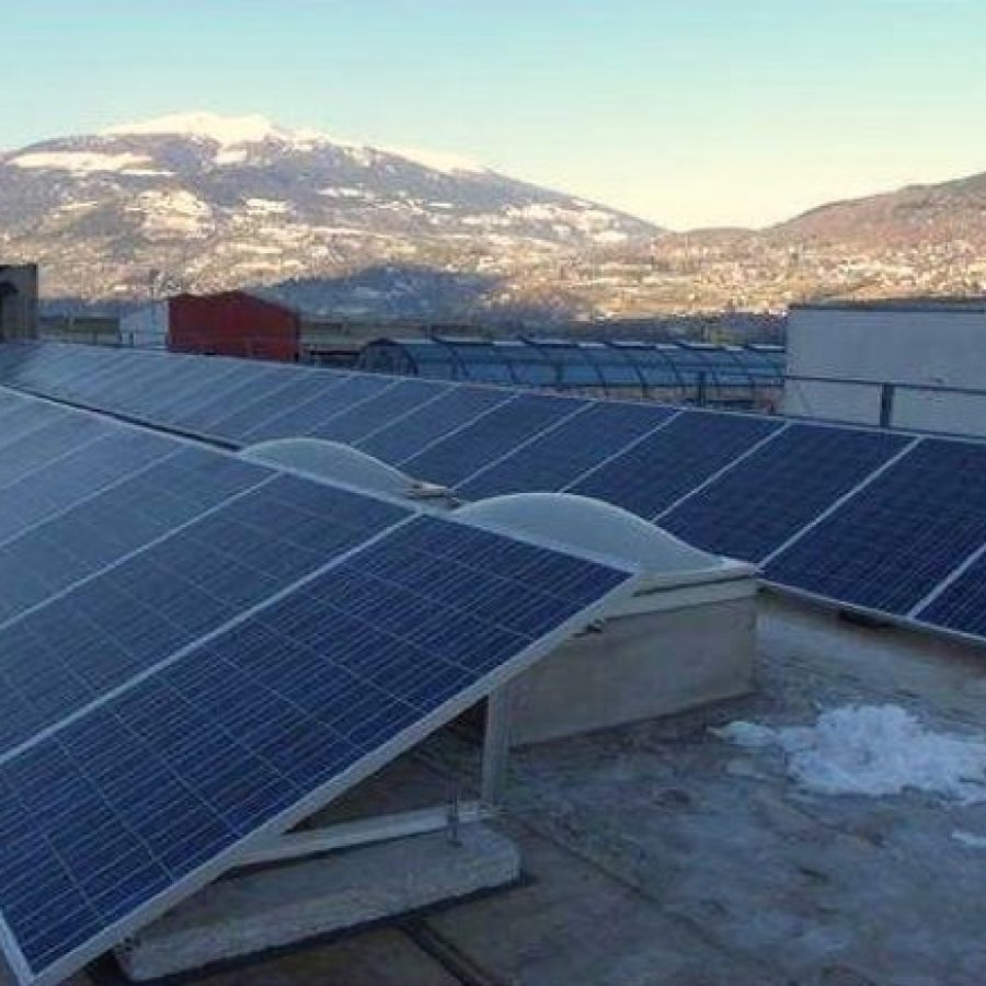 Impianto fotovoltaico a silicio policristallino