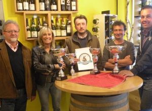 Da sinistra Elio Cornaz, Imelda Charrère, Fabrizio Favre, Hervé Déguillame e Elio Ottin