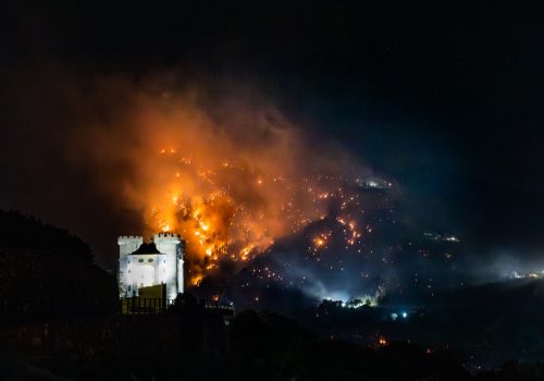 incendio Aymavilles - Foto Evi Garbolino