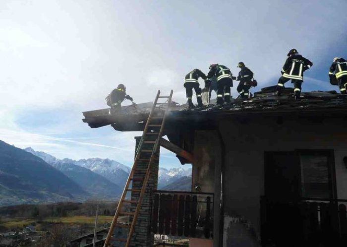 L'intervento dei Vigili del Fuoco