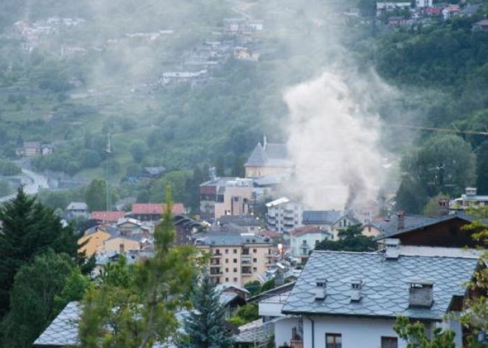 Le fiamme viste dall'alto