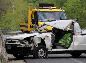 L'incidente sulla Statale 27, a Gignod.