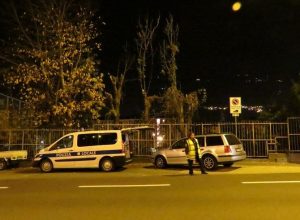 I rilievi dell'incidente da parte della Polizia locale