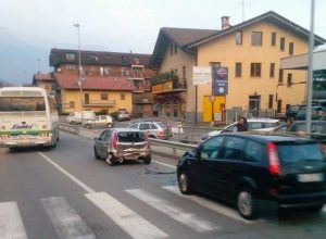 Il tamponamento a Sarre