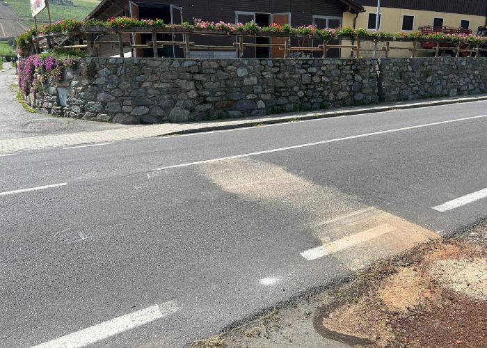ciclista urtato da auto a Gressan