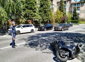 incidente via Piccolo San Bernardo