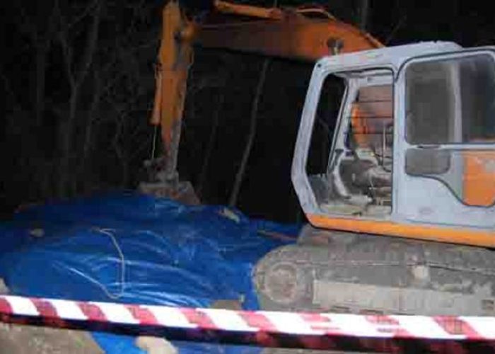 Il materiale inerte trovato in loc. Teppe