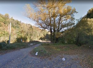 L'ingresso all'area di Saumont.