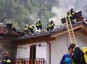 L'intervento dei vigili del fuoco