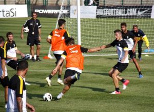 Primo allenamento della Juventus a Chatillon