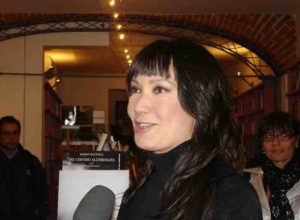 Kay Rush alla libreria Minerva durante la presentazione del suo libro
