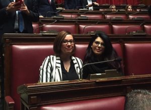 La deputata 5 stelle Elisa Tripodi tra i banchi della Camera