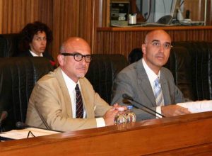 La nuova postazione del Consigliere La Torre ( a sx)