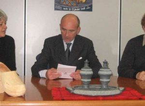 Paola Ippolito, l'Assessore La Torre e Luigi Vesan