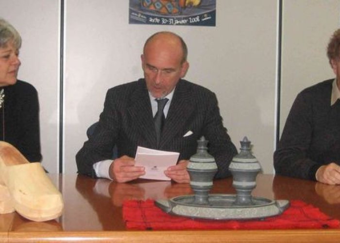 Paola Ippolito, l'Assessore La Torre e Luigi Vesan