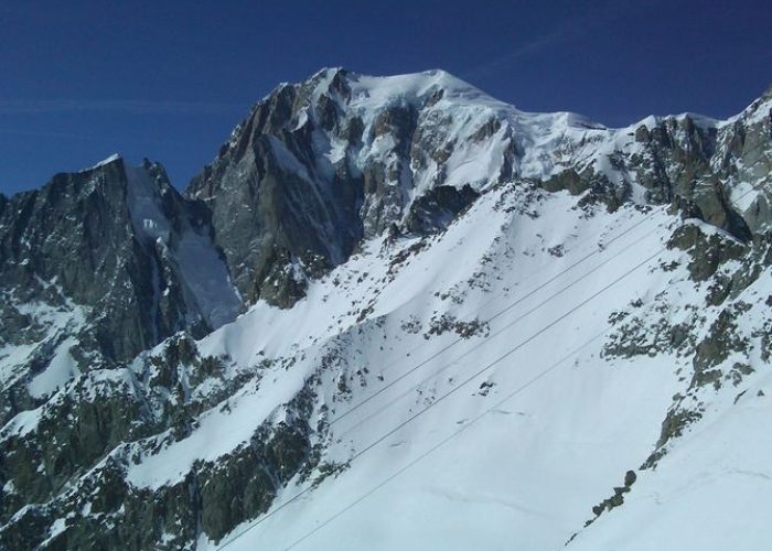 Il Monte Bianco visto dal Rifugio Torino