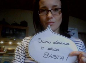 Laura Cardellino che ha aderito all'iniziativa inviando una sua foto