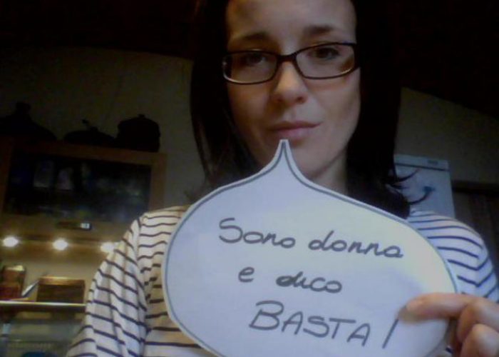 Laura Cardellino che ha aderito all'iniziativa inviando una sua foto