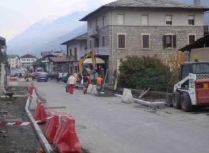 I lavori nel centro di Saint-Pierre