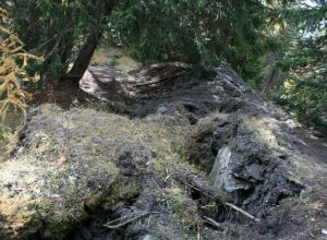 Le nuove fratture createsi sul versante