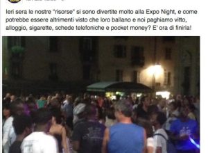 Il post pubblicato dalla Lega Nord