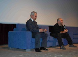 A sx Davide Mattiello, responsabile dell'Associazione Libera