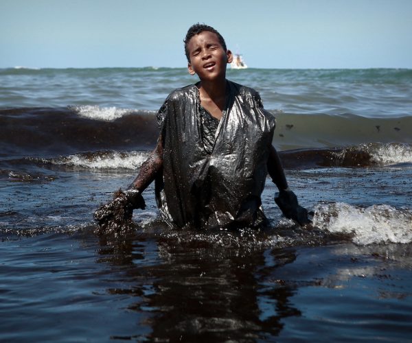 BRAZIL ENVIRONMENT POLLUTION OIL BEACH
