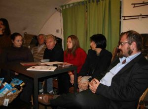 Alcuni componenti del Comitato promotore di Libera durante la conferenza stampa di presentazione