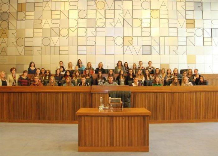Gli alunni del Liceo linguistico Bérard di Aosta e gli studenti polacchi di Breslavia
